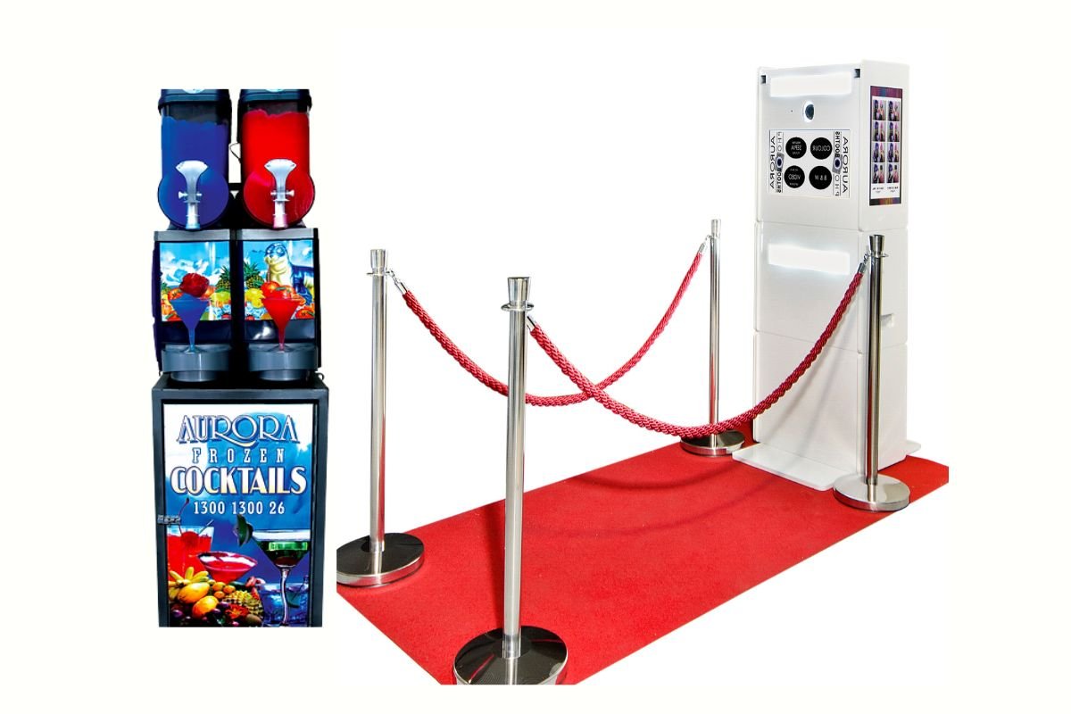 double slushie and open air booth package