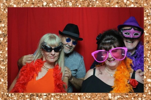 photobooth glitter photo strip design